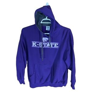 Kansas State Cougars Hoodie Mens XL Purple College Big 12 Logo university Casual